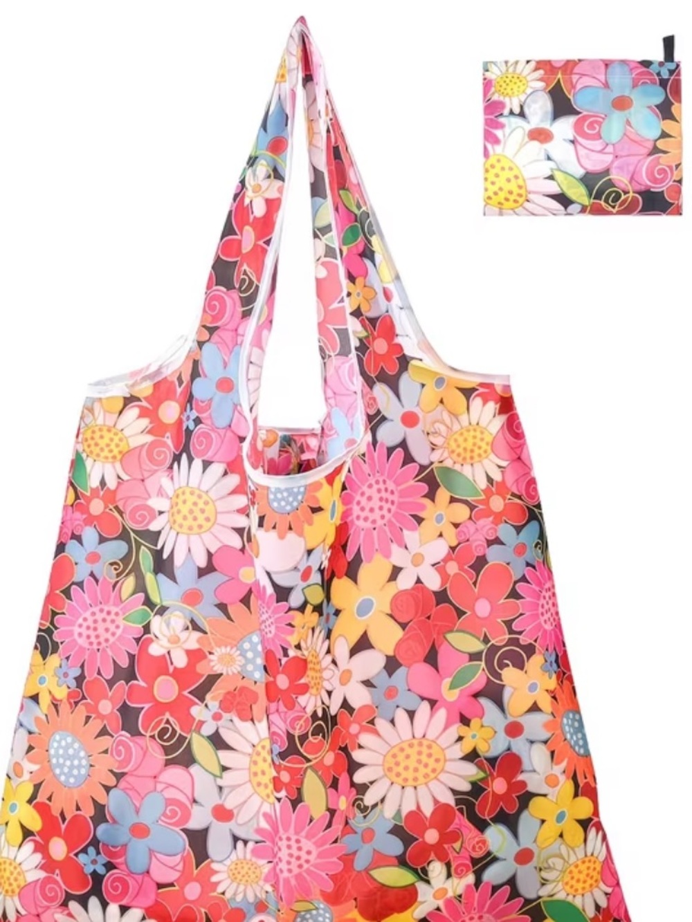 Deal‼️3 for $20‼️Daisy Floral Reusable Shopping Bag New